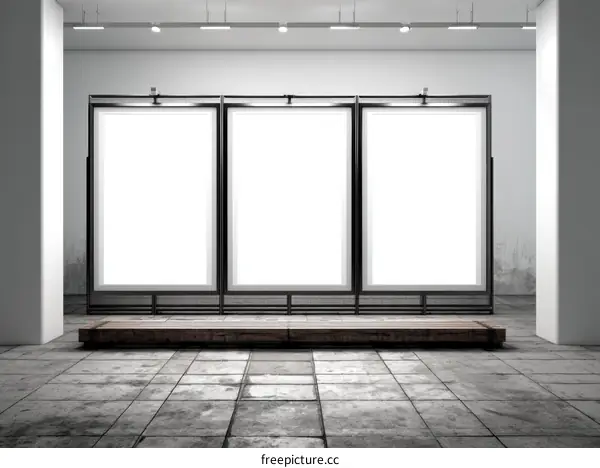 Empty Gallery Walls Showcase Modern Interior Design