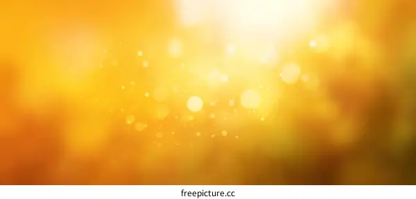 Warm Golden Light Bokeh Background