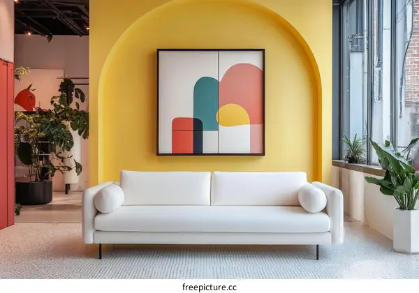 Modern Colorful Living Room Interior Design