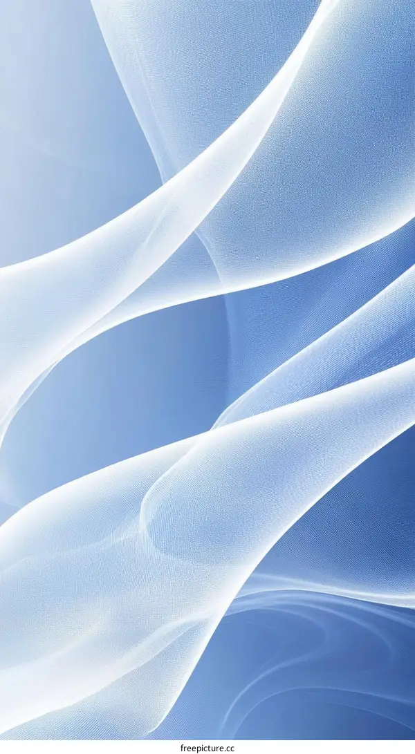 Abstract Light Blue Flowing Lines Design