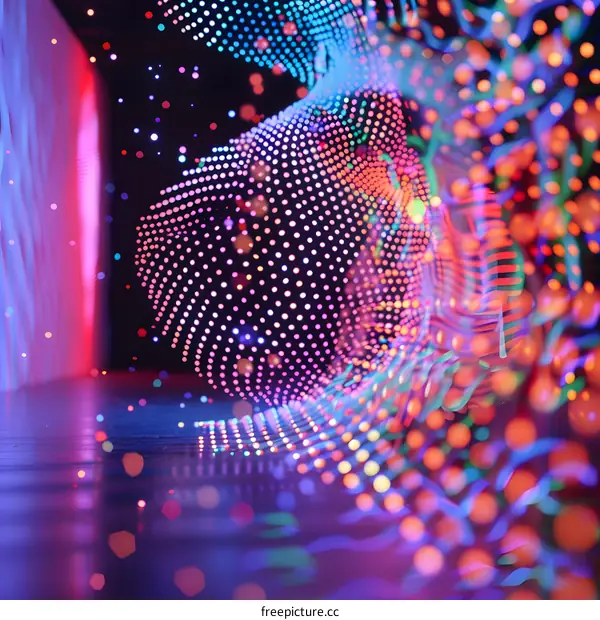 Abstract Colorful Lights Background