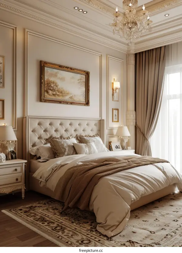 Luxury Bedroom Interior Design with Classic Style