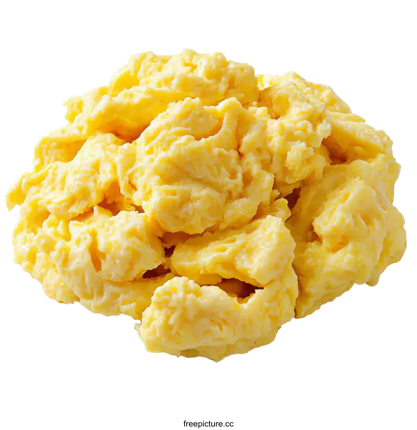 [Transparent Background PNG]Scrambled Eggs Close-up