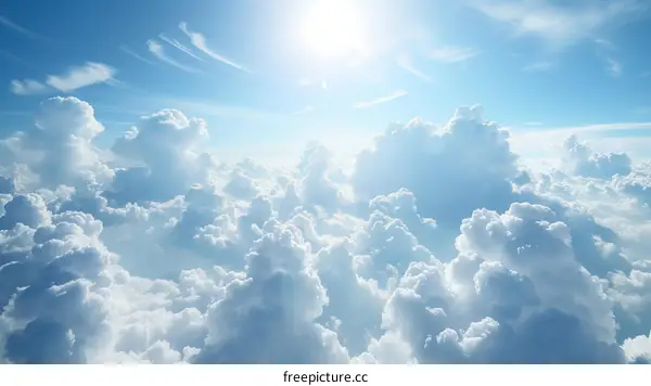 Blue sky and white clouds