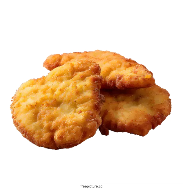 [Transparent Background PNG]Three pieces of fried chicken