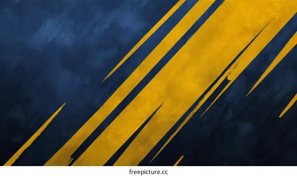 Abstract Diagonal Lines in Dark Blue and Gold
