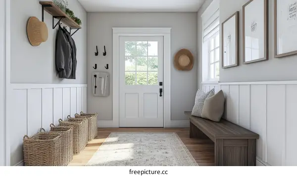 Modern Farmhouse Entryway Interior Design