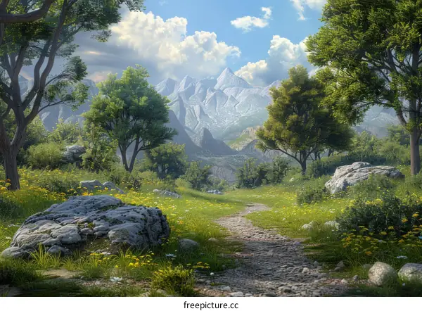 Enchanted Mountain Landscape