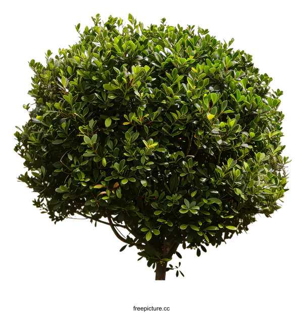 [Transparent Background PNG]Green Bush Isolated on White Background