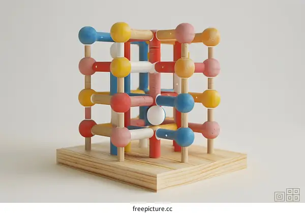 Colorful 3D structure model