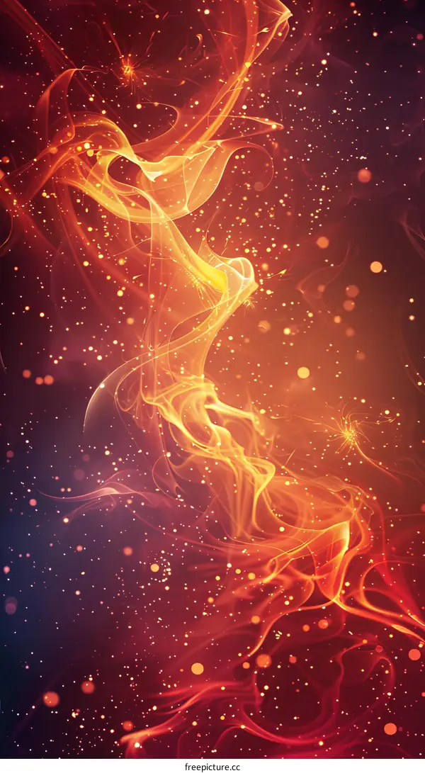 fiery orange abstract background
