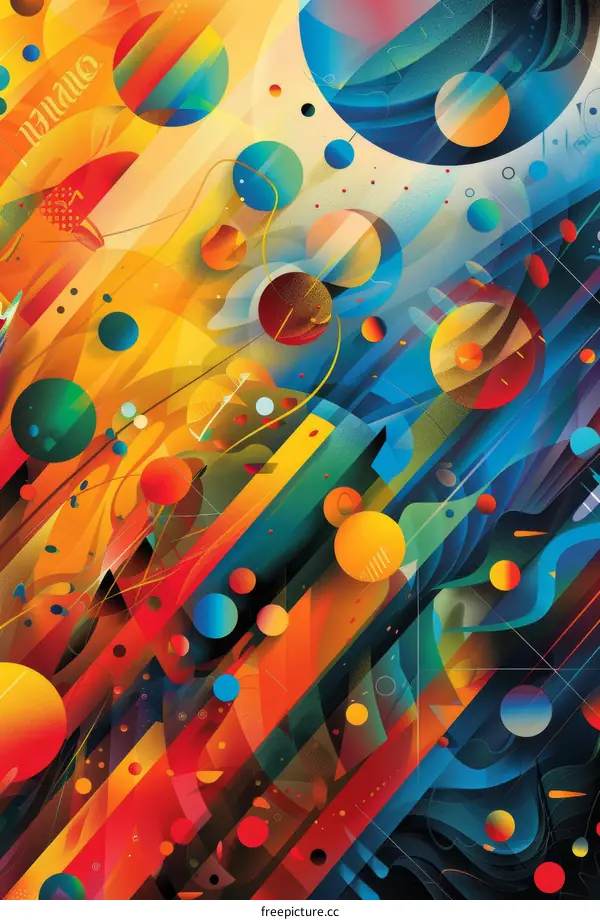 Abstract Colorful Geometric Shapes