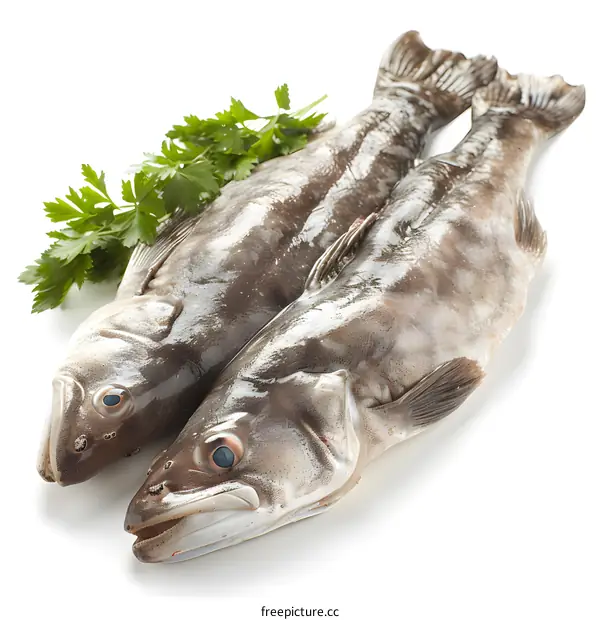 Two fish with parsley