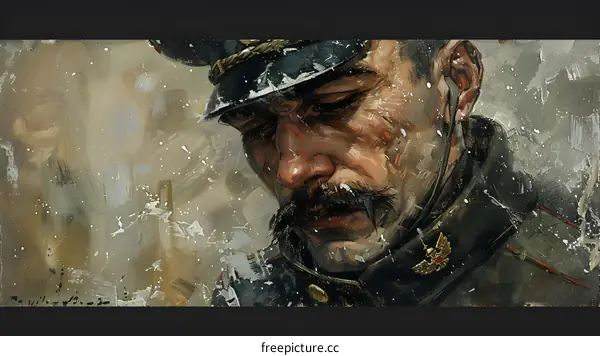 Portrait of a Russian soldier
