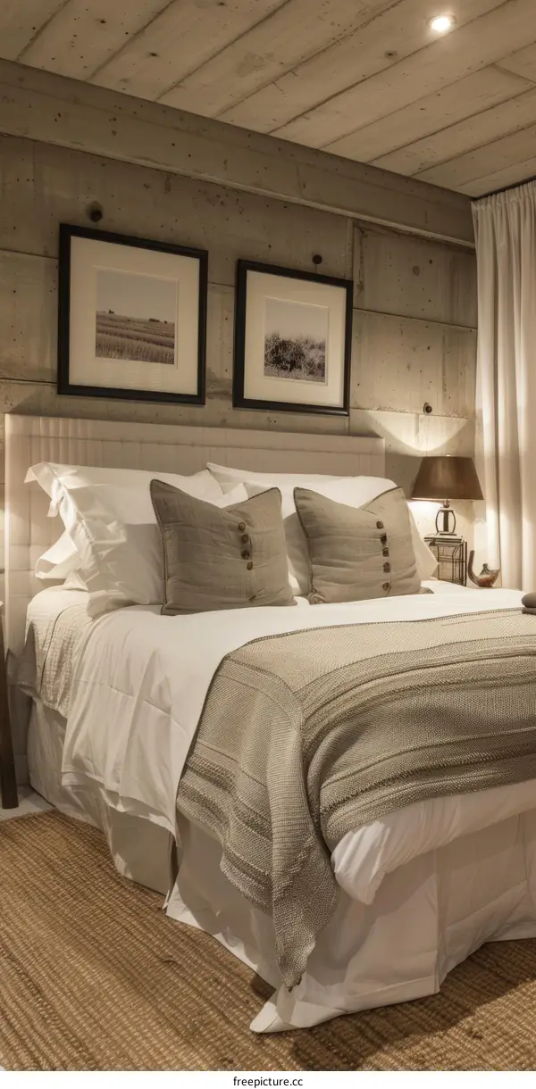 Cozy Modern Rustic Master Bedroom Design