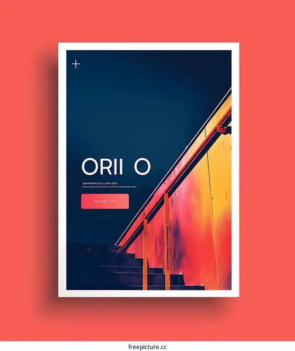 Colorful Urban Design Stairs Architecture