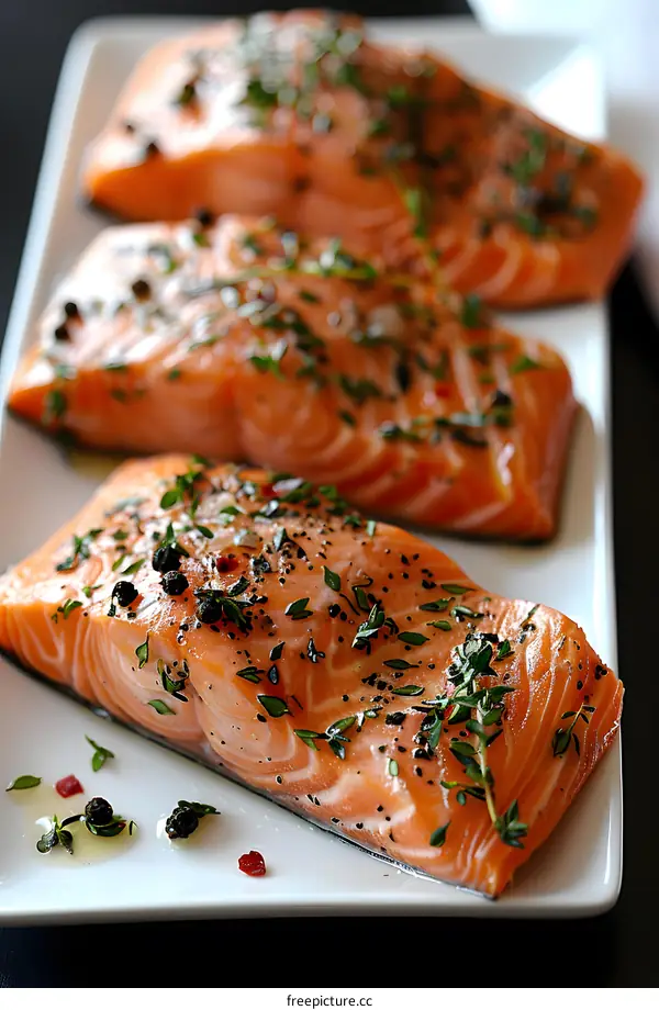 Salmon Fillets with Herbs and Spices