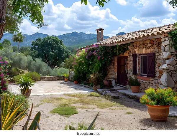 A Charming Stone Cottage in the Countryside