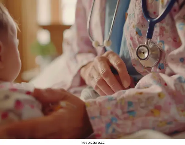 Pediatrician Examining Infant's Health