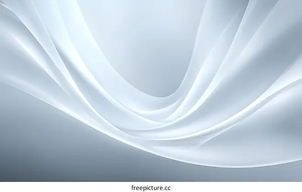 Abstract Light Gray Flowing Lines Background