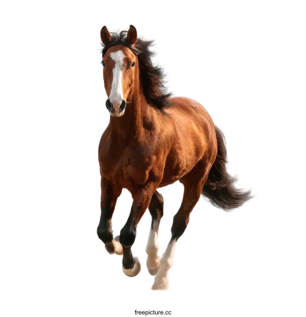 [Transparent Background PNG]Powerful Running Horse Image