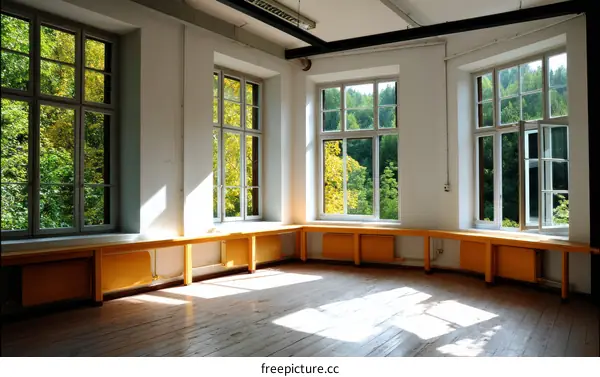 Spacious Room with Abundant Natural Light