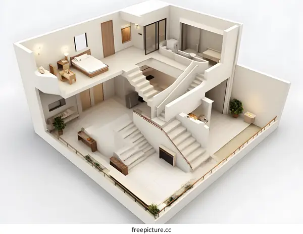 Interior Design of a Modern Two Story Home