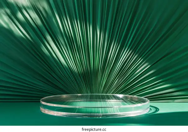 Modern Minimalist Green Leaf Display Stand