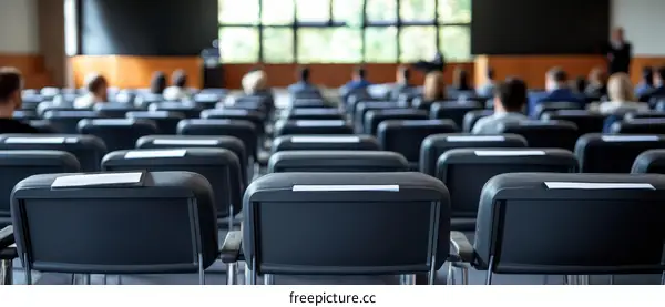 Empty Conference Hall Waiting For Conference