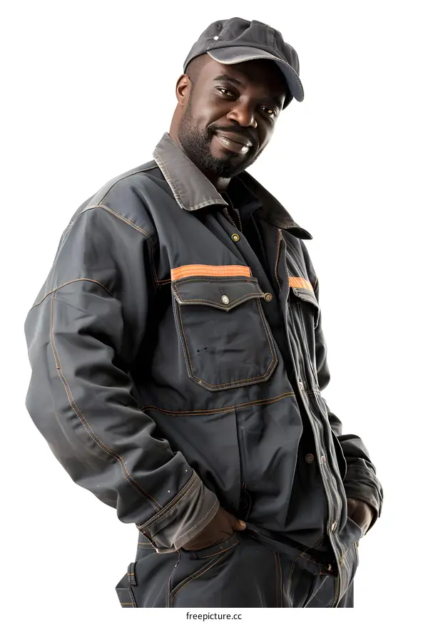 Portrait of a smiling African American worker