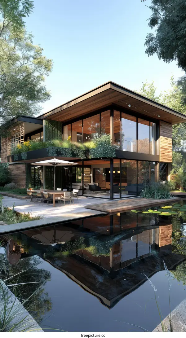 Modern Villa with Swimming Pool and Garden