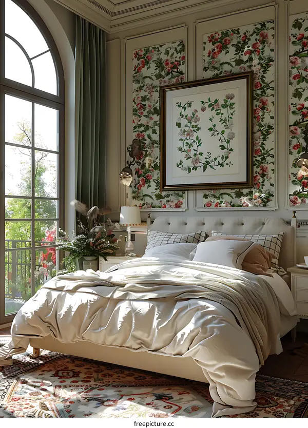 Bedroom in English Country Style