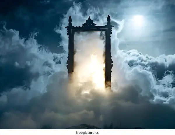 A Magical Portal In The Clouds