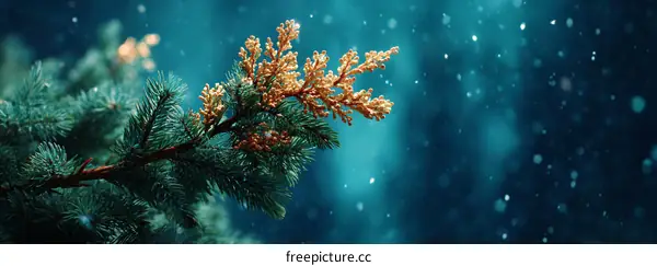 Winter Wonderland Evergreen Branch