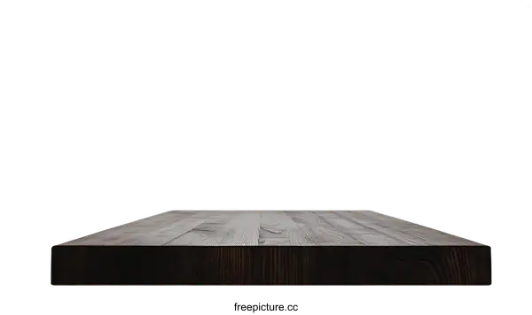 [Transparent Background PNG]Empty Wooden Tabletop on transparent background