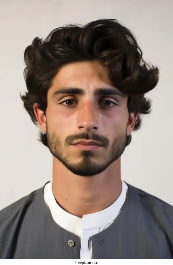 Portrait of a Good-Looking Middle Eastern Man