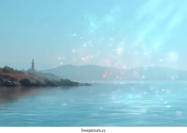 Luminous Coastal Lighthouse View