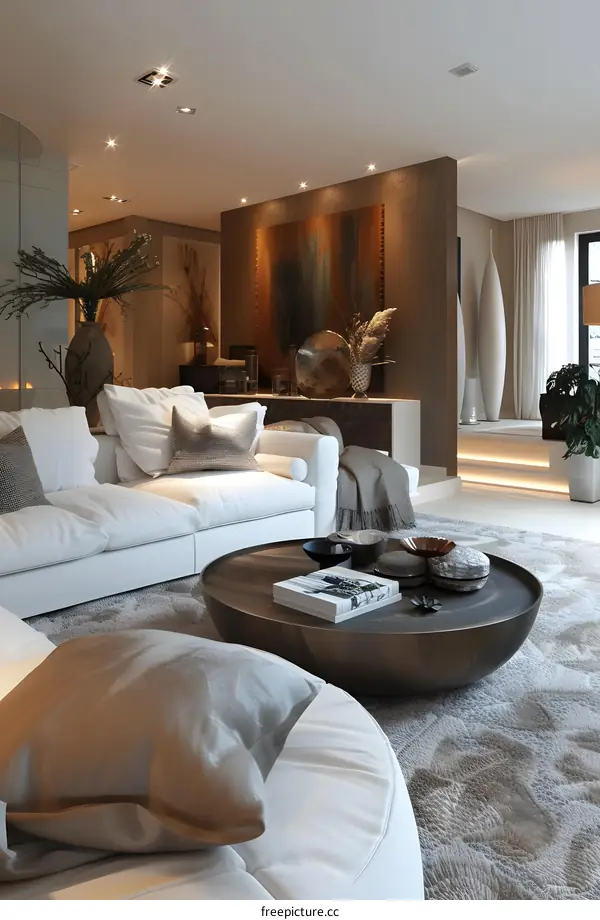 Modern minimalist living room