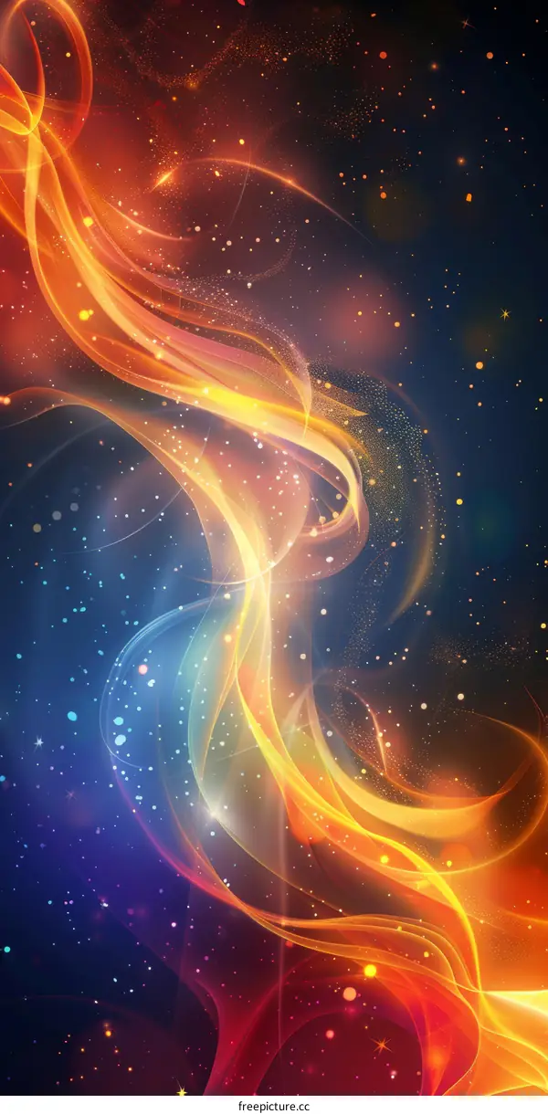 Enchanting Flames Paint the Night Sky