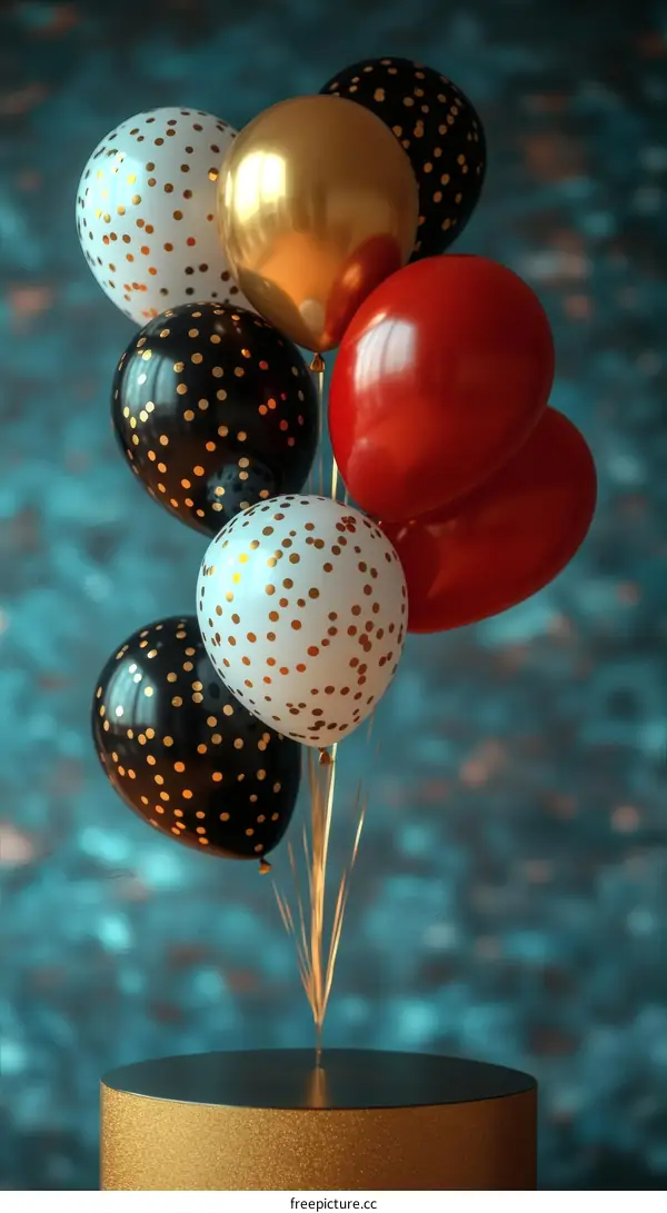 Celebration Balloons on a Display