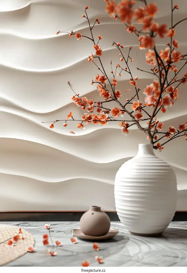 Elegant Spring Blossom Still Life Arrangement