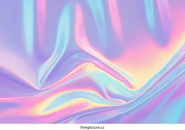 Abstract Holographic Fabric Texture Design