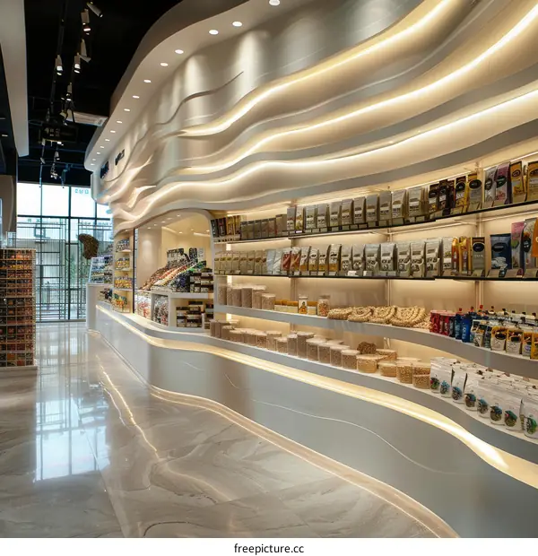 Grocery store interior design, retail interior design, supermarket interior design