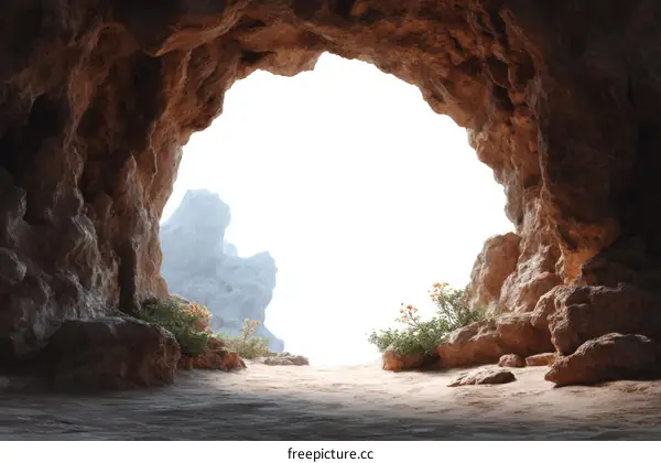 Cave Opening with Sunlight