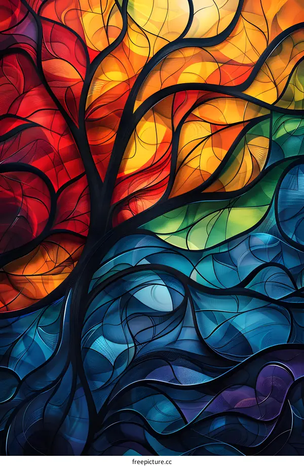 Colorful tree