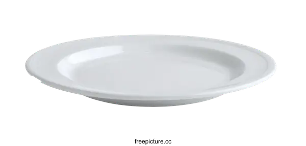 [Transparent Background PNG]White Round Dishware Plate