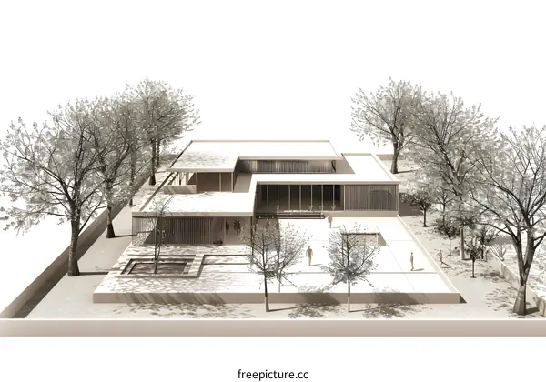 Modern Minimalist House Design with Lush Greenery