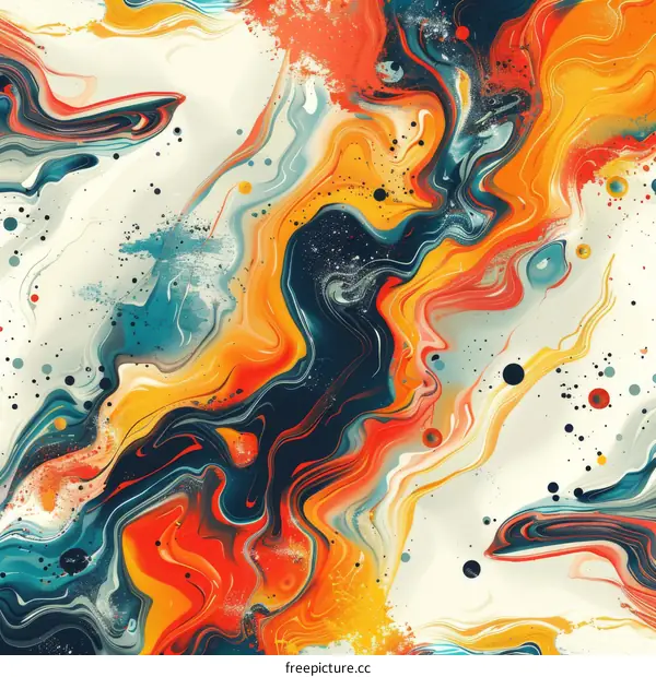 Colorful abstract painting