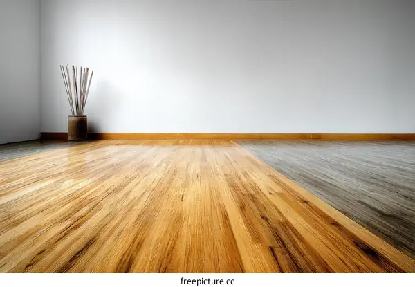 Stylish Wooden Flooring in a Modern Room