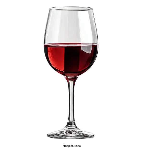 [Transparent Background PNG]Red Wine Glass Close-up